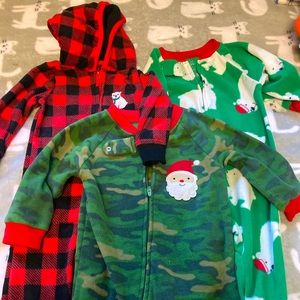 Lot of 12 mo. Christmas footies